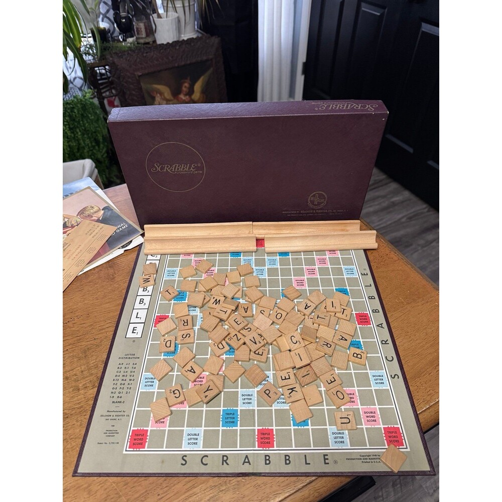 Vintage 1948 Scrabble Game
